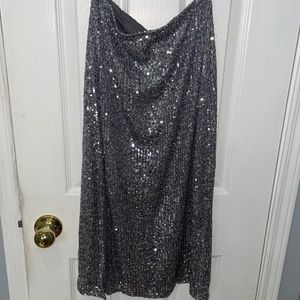 Brand New with tag Grey Sequence Holiday Skirt
